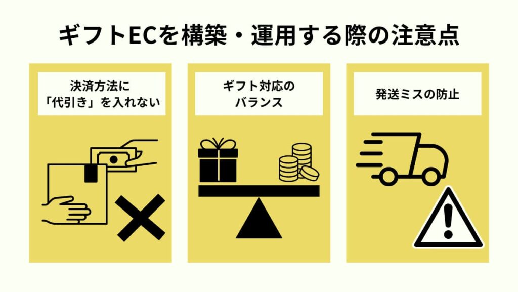 ギフトECを構築・運用する際の注意点